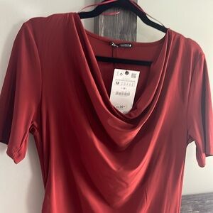 Zara cowl neck dress